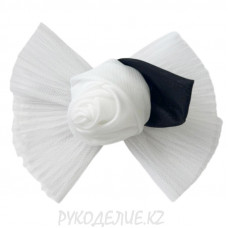 Брошь Белая роза 99 SLV