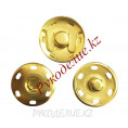 Кнопка пришивная металлическая MS K-02 15мм, 1 - Gold (Золотой)