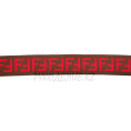 Резина декоративная FF 38мм 1 - Коричневый с красным