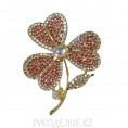 Брошь Клевер 42*50мм 16 - Розовый