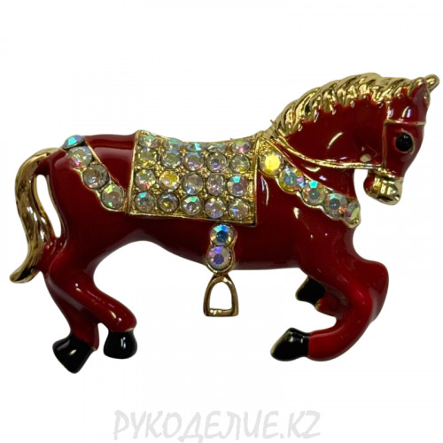 Брошь Лошадка 55*40мм