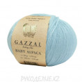 Пряжа Baby Alpaca Gazzal 46006 - Светло-голубой