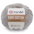 Пряжа Baby Cotton YarnArt 406 - Светло-серый