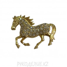 Лошадка в стразах 29*21мм