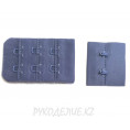 Застежка для бюстгальтера на тканевой основе (30*50мм) в 2*3 ряда Angelica Fashion 6 - Оттенок синего
