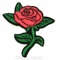 Термоаппликация Ветка розы 2 - 6х6см - Красный