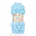 Пряжа Puffy Alize 287 - Светло-бирюзовый 