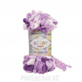 Пряжа Puffy Color Alize 5923 - Сиренево-белый