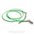 Шнурок для кулона плетеный лощеный d-1,5мм 08 - Бирюзово-зелёный