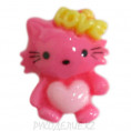 Клеевая фигурка котенок 16 - Розовый