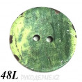 Пуговица деревянная CB R-24 48L, C - Зеленый