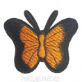 Термоаппликация Бабочка 6,5*5,5см 06 - Оранжевый