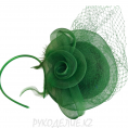 Заколка Шляпка с ободком d-160мм 37 - Зеленый