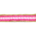 Лента подарочная мешковина 6см 16 - Розовый