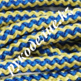 ШНУР плетеный 10мм 4 - Сине-жёлтый