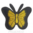 Термоаппликация Бабочка 6,5*5,5см 02 -Желтый