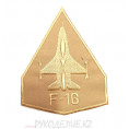 Шеврон клеевой F-16 8*11см 1 - Бежевый