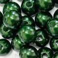 Бусины жемчуг пластиковые 8мм (10гр) 54 - Темно-зеленый