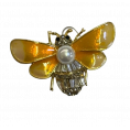 Брошь Жук 45*28мм 24 - Желтый