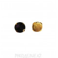 Стразы в цапках Круглые конусные 12мм 37 - Фиолетово-золотой