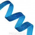 Бархотка с люрексом 25мм 09 - Синий