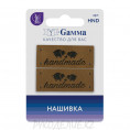 Нашивка Hand made HND-06 2шт Gamma 4,3*1,7см 1 - Овечки коричневые