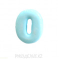 Пуговица алфавит 1O - Голубой