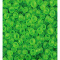 Бисер матовый прозрачный 10/0 Preciosa 50430 - Зелёный