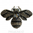 Брошь Шмель 55*40мм 07 - Гематит