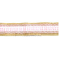 Лента подарочная мешковина 6см 17 - Светло-розовый