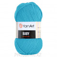 Пряжа Baby YarnArt 552 - Ярко-голубой