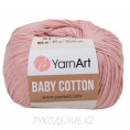 Пряжа Baby Cotton YarnArt 413 - Грязно-розовый