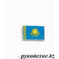 Шеврон клеевой Флаг Казахстана 3*2см Голубой