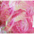 Пайетки листик-огурец 13*21мм 04 - Розовый АВ