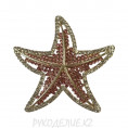Брошь Морская звезда 50*50мм 72 - Грязно розовый
