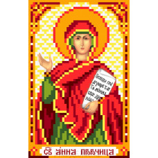 Рисунок на шелке Святая Анна пророчица 22*25см Матрёнин Посад