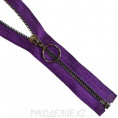 Молния металл N5 однозамковая (70см, Оксид) Angelica Fashion 865 - Фиолетовый