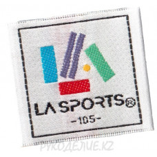 Лейбл пришивной "La-Sports" 4*4см