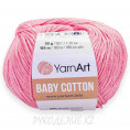 Пряжа Baby Cotton YarnArt 414 - Ярко-розовый