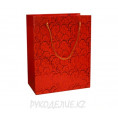 Подарочный пакет 18*23см 2 - Красный с рисунком