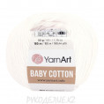 Пряжа Baby Cotton YarnArt 400 -Белый