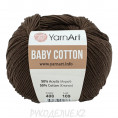 Пряжа Baby Cotton YarnArt 408 - Коричневый