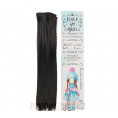 Волосы - тресс для кукол "Прямые" длина волос 25см, ширина 100см 1 - Чёрный, 2294930