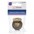 Замок для сумки 40*35мм LBZ-9G,H,B Gamma 04 - Бронза