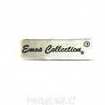 Лейбл пришивной Emos collection 7,1*1,9см Белый