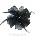 Цветок-брошь Пион d-130мм 04 - Черный