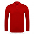 Футболка поло длинный рукав 15 - Красный 50-176
