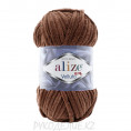 Пряжа Velluto Alize 493 - Темно-коричневый