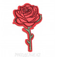 Термоаппликация Ветка розы 4,8*7,5см Красный