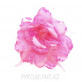 Брошь Цветок роза с резинкой d=190мм 5 - Розовый